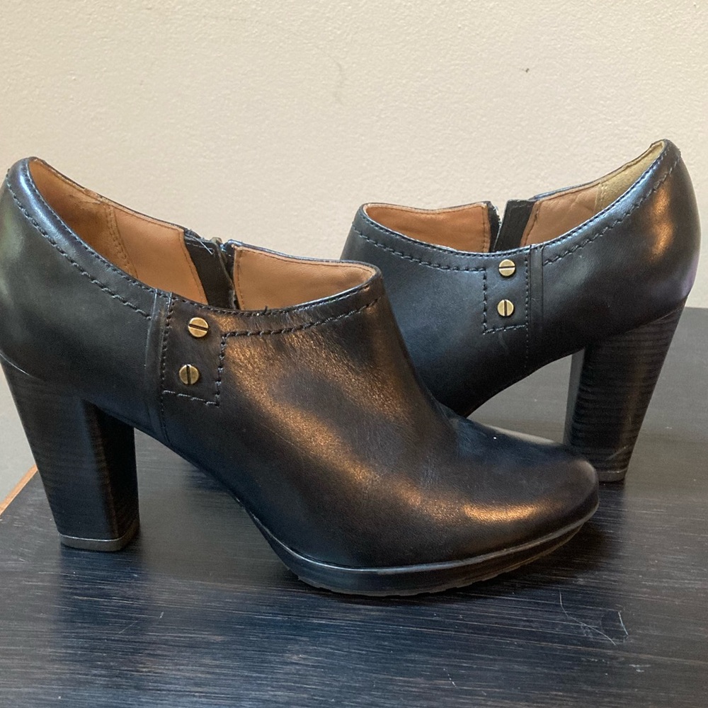 Clark’s platform ankle boots